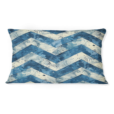 Chevron Charm III - Coussin lombaire à chevrons