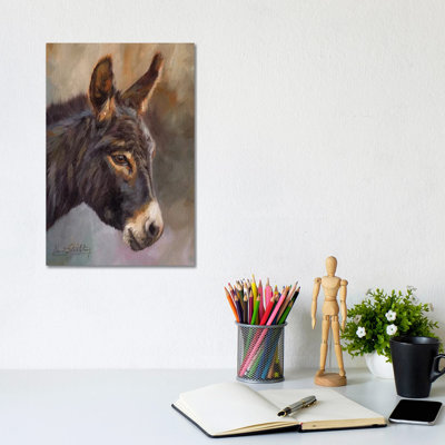 Donkey 1 Piece Wrapped Canvas Wall Art