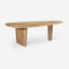 Bureau rectangulaire en bois massif Burlywood-82993508