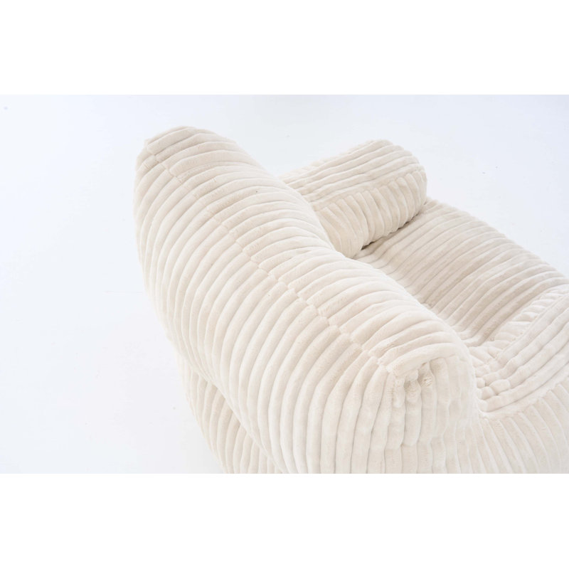 Fauteuil à billes Soft Velvety, Beige