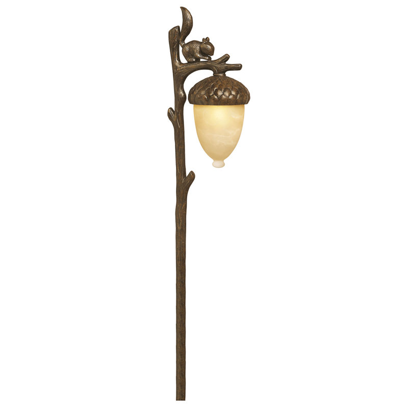 Regency Bronze LED Pathway Light with Champagne Glass