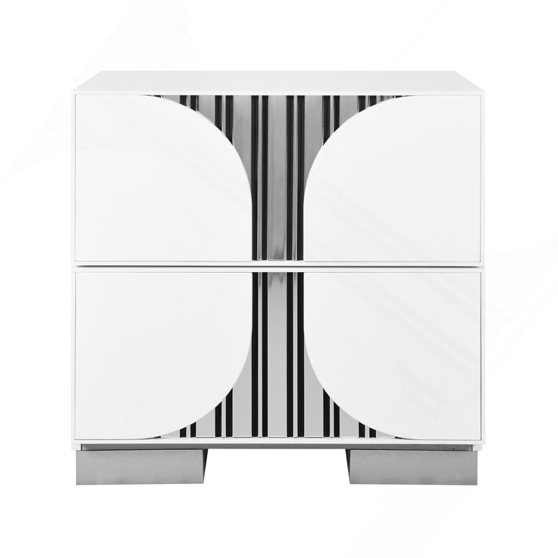 Table de chevet blanche Sasha