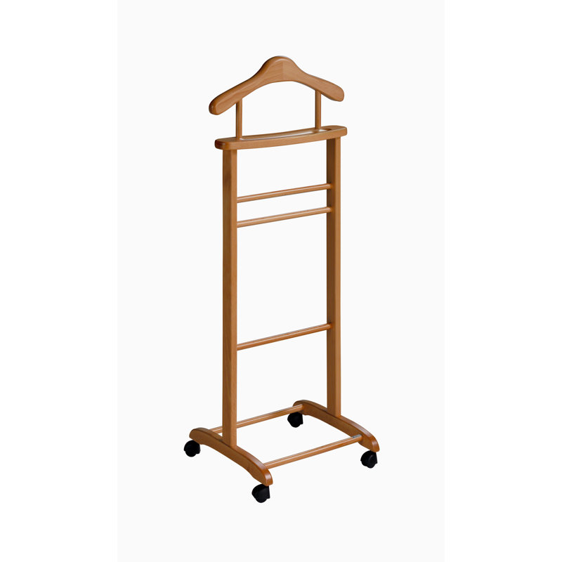 Ahearn Freestanding Valet Stand, Cherry