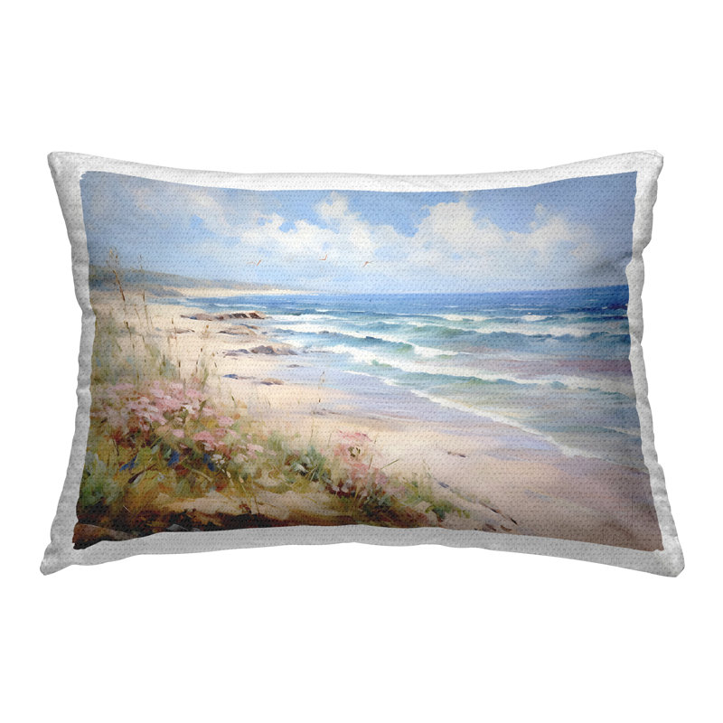 Coussin extérieur Summer Summer Coastal Waves par Franklyn Gregory