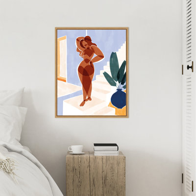 «Terracotta Woman» par Ivy Green, reproduction d'art sur toile encadrée