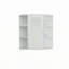 Armoire à pharmacie de salle de bain avec miroir, armoire de salle de bain murale avec porte miroir, 6 tablettes ouvertes, 3 tablettes réglables pour salle de bain