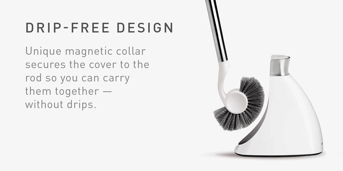 Simplehuman Plunger and Toilet Brush Bundle, White