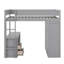 Lit mezzanine en bois avec placards et bureau-925516146-925516109