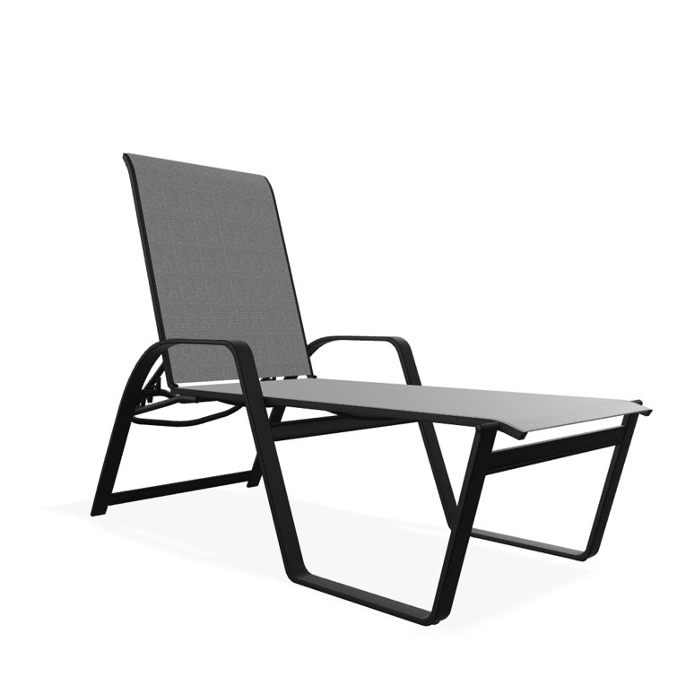 Holna Outdoor Rust-Resistant Metal Chaise Lounge