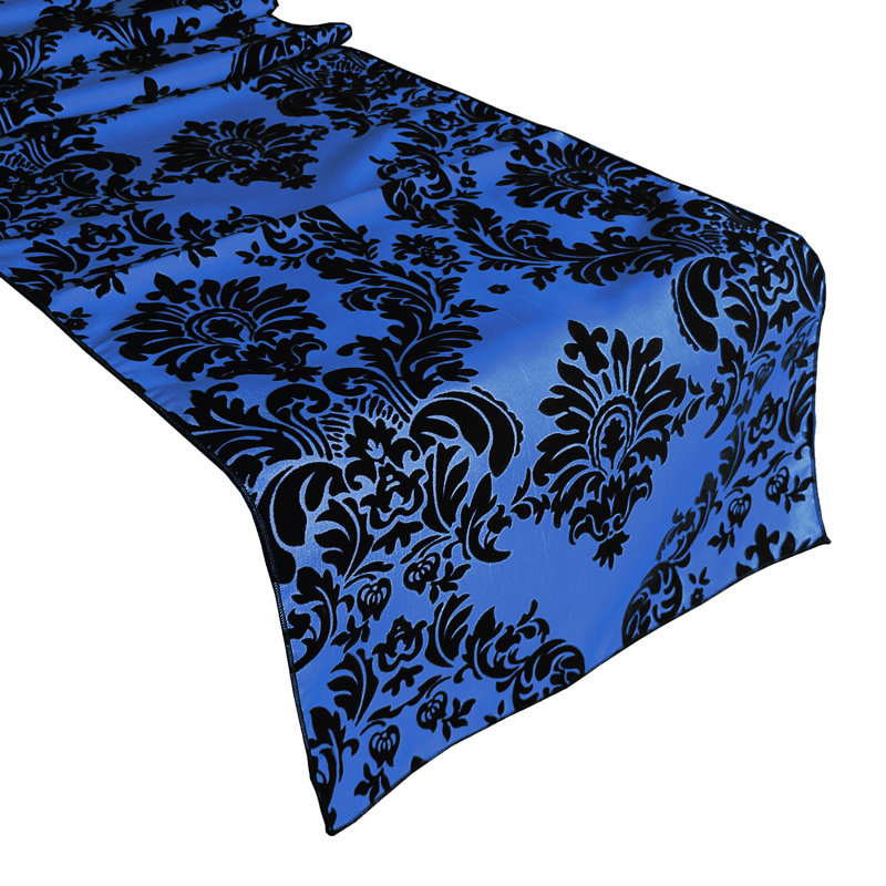 Batum, 72" x 12", Black/Royal Blue