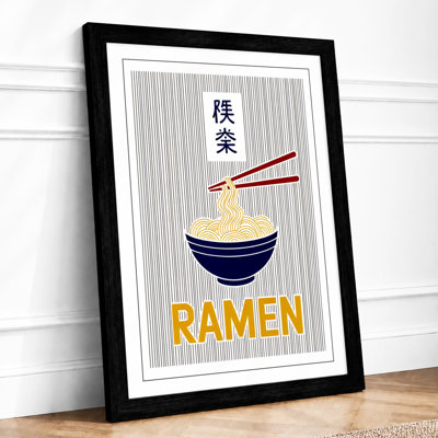 Ramen Bowl Typography Modern - Print