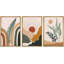 «Mid Century Modern Boho», feuille de fougère abstraite et paysage du désert-73721026-73721024