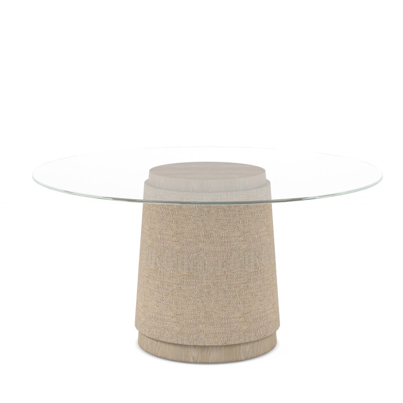 Water Round Solid Oak Dining Table