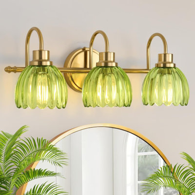 Bathroom Light Fixtures (3-Light, 20 Inch), Brushed Gold Vanity Lights