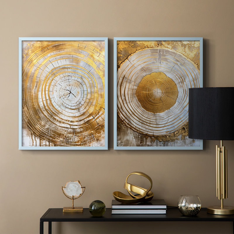 Série ABSTRACT CLxxxi - reproduction encadrée de qualité supérieure - prête à être accrochée - aucun clou requis - aucun clou requis