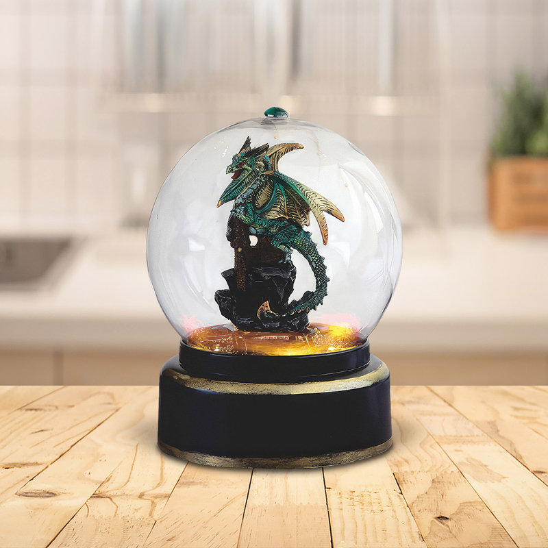 7.5"H Dragon in Air Powered Snow Globe