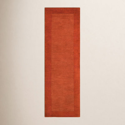 Dolma Handmade Wool Orange Rug