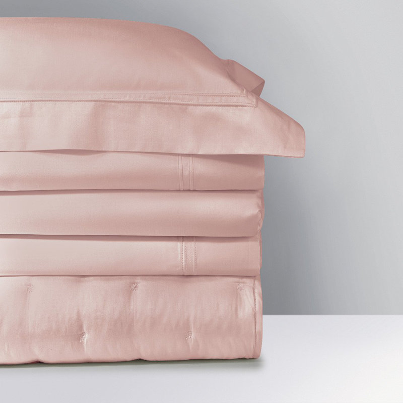 Triomphe Sateen Pillow Sham, Boudoir, Fjord