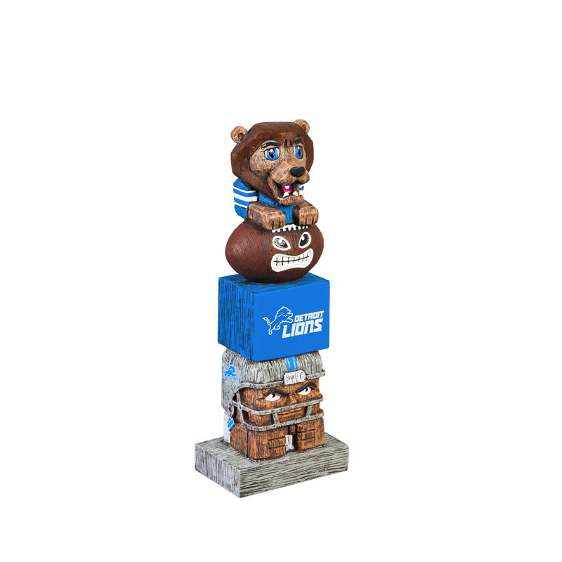 Statue de jardin d'intérieur / extérieur NFL New York Giants, Lions de Detroit, H 12 po x l 4,41 po x P 3,15 po