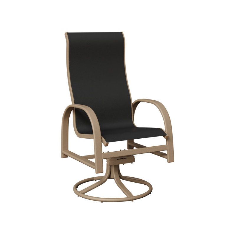 Chaise berçante berçante berçante Berlin, Noir, Aluminium, chêne, veine de bois