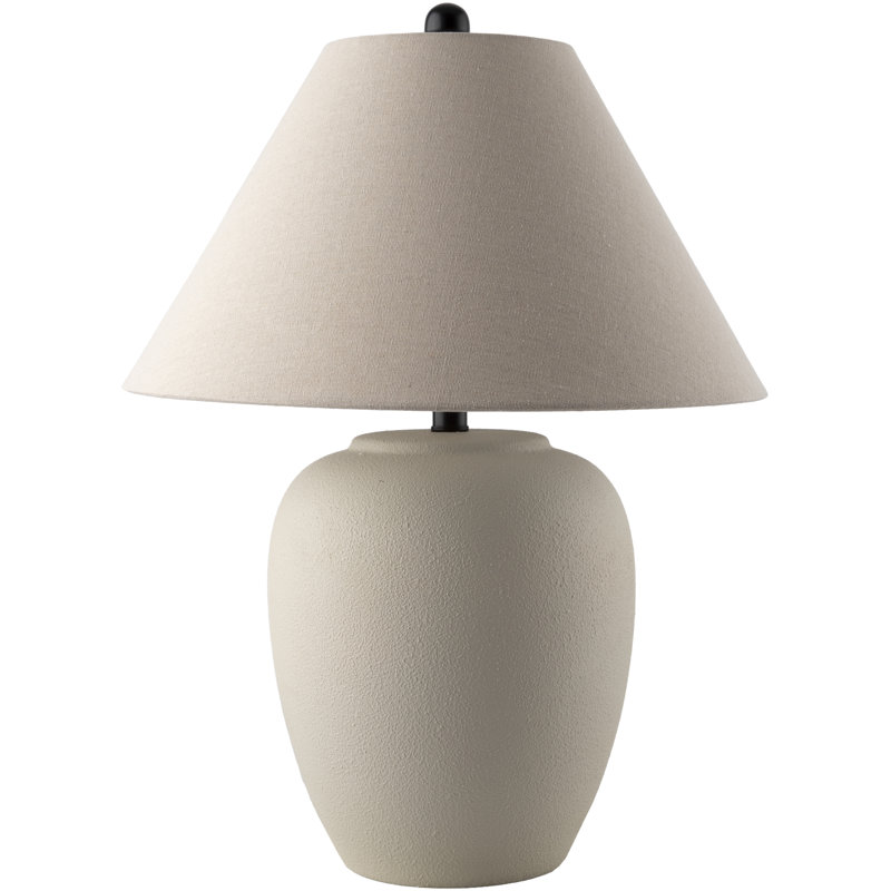 Lampe de table en céramique Eustacia, Beige