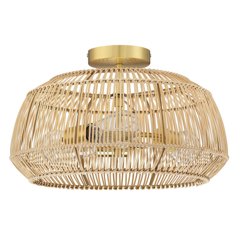 Plafonnier semi-encastré 2 lumières Tamil, L 16 po - 3 douilles