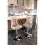 Velours avec base (de 2 kaki, hauteur de siège réglable, dossier confortable rembourré moderne pour îlot de cuisine de pub à la maison)