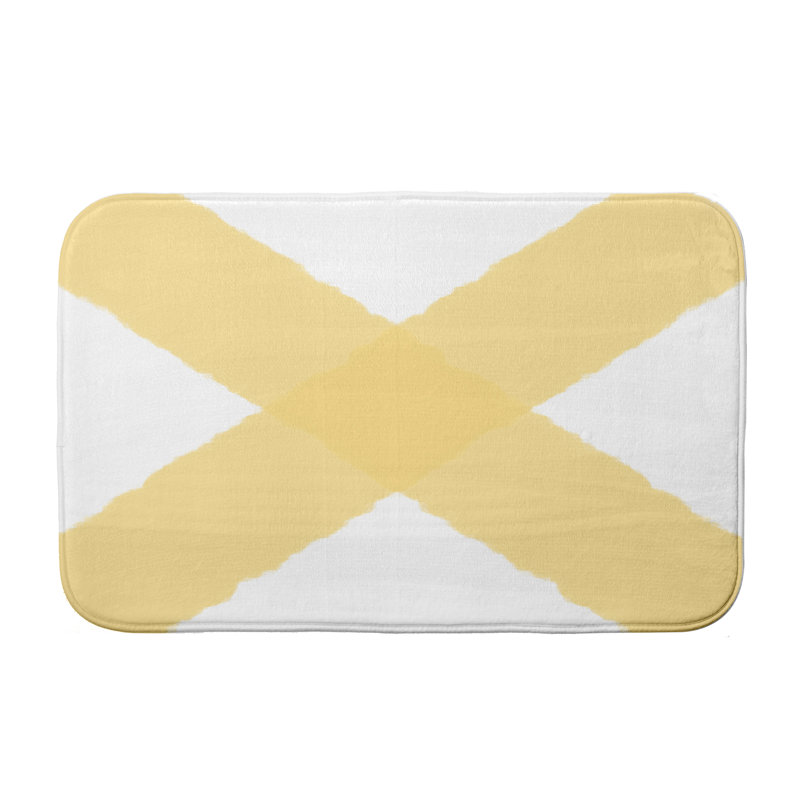 Tapis de bain Scarlett, l 34 po x L 21 po, Jaune