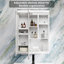 Armoire à pharmacie de 23 po avec miroir haute définition et éclairage DEL supérieur, tablettes réglables pour un rangement polyvalent dans la salle de bain