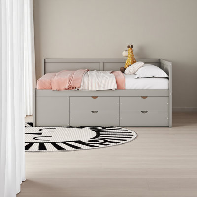 Daybed With Drawers And Shelves
