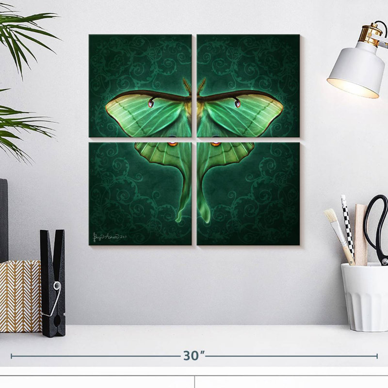 Bramp Steampunk Luna Moth II, H 18 po x l 18 po