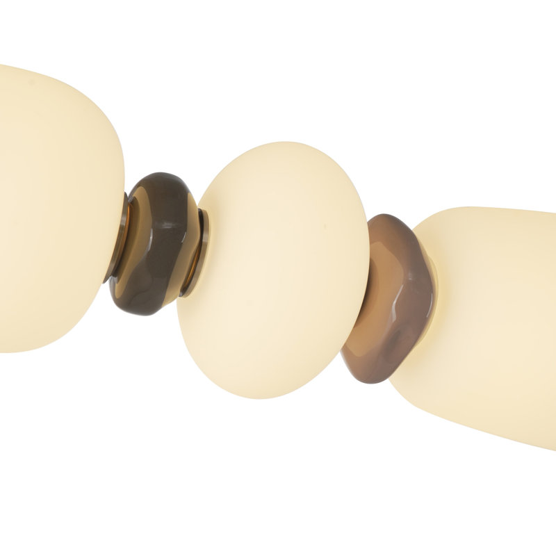 Luminaire suspendu linéaire Strata Island - nickel satiné