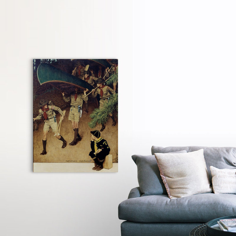Hommes sur toile, art mural, H 48 po x l 36 po x P 1,25 po, Toile tendue