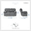 Ensemble de fauteuils inclinables 3 pièces Kathan