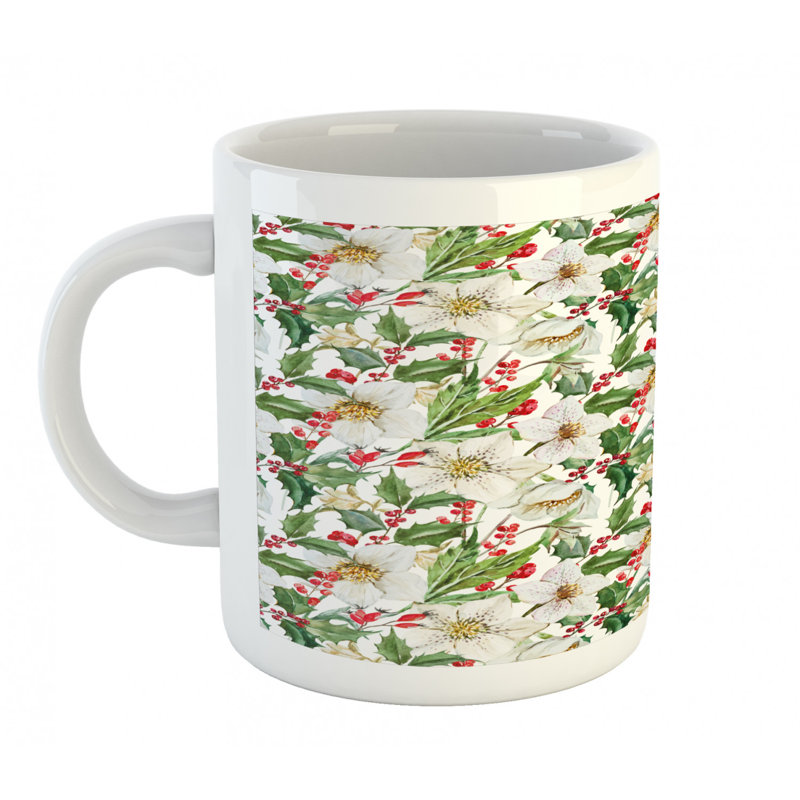 Grande tasse à café aquarelle