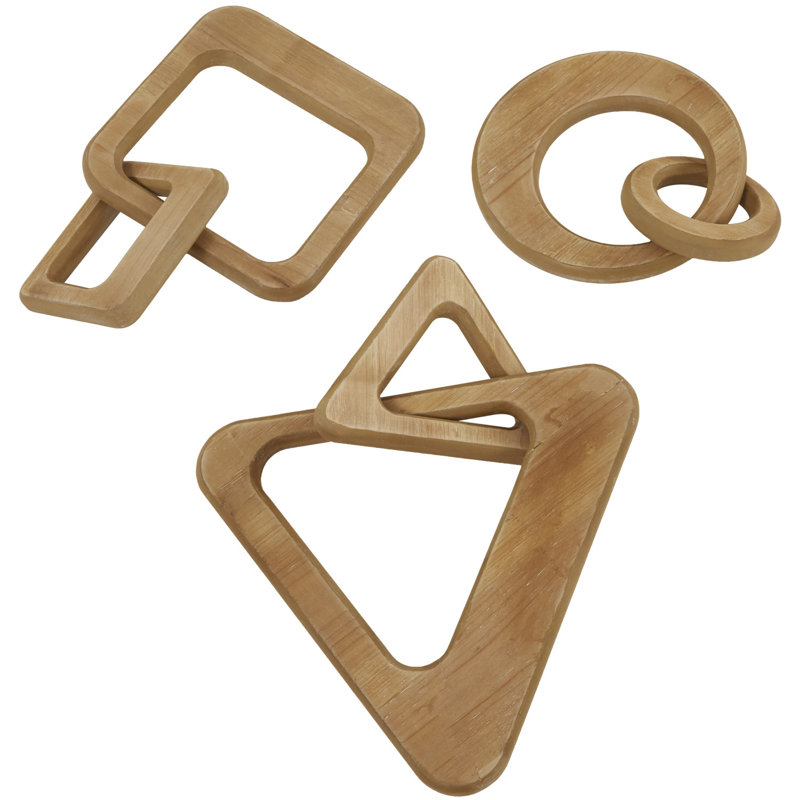 Alize Contemporary Chain Sculpture, Brown