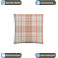 Indoor / Outdoor Plaid White Square Throw Pillow Cover-1386524324
