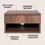 Table de chevet flottante 15,7 po Ettore-1196293994