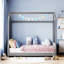 Lit simple en bois et velours, gris-465226865-465226866