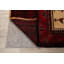 Tapis décoratif en laine de conception unique noué à la main Balouch rouge/beige 3 pi 6 po x 5 pi 11 po