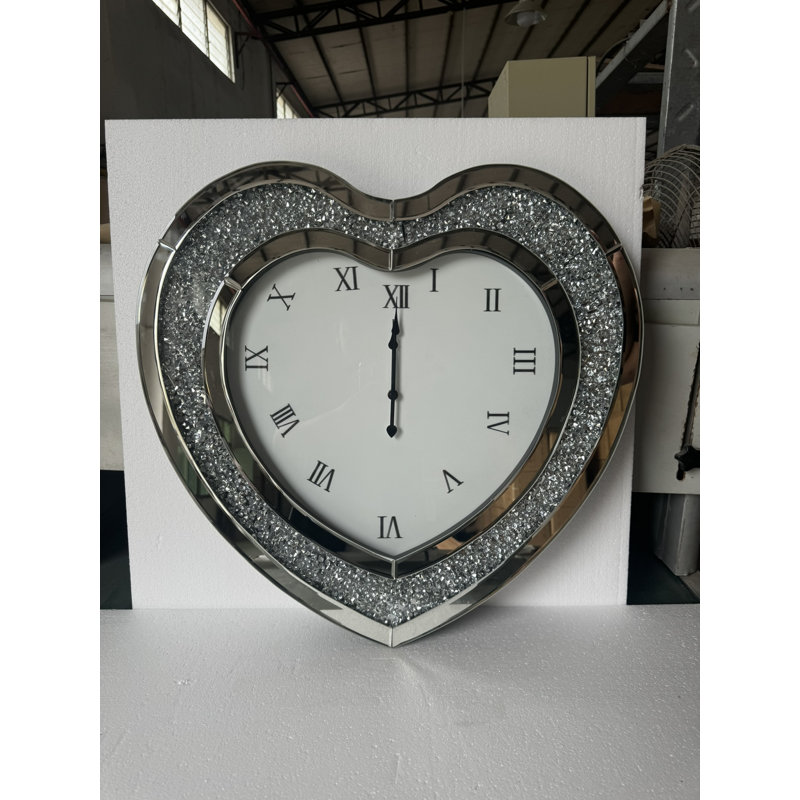 Bashira Wall Decor Glass Wall  Clock