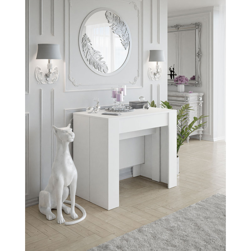 Einberger Console Table, White