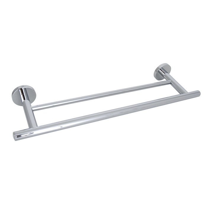Hotels Double Wall Mounted Towel Bar, 2.38" H x 23.63" L x 5.38" D