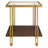 Inez Glass Top End Table