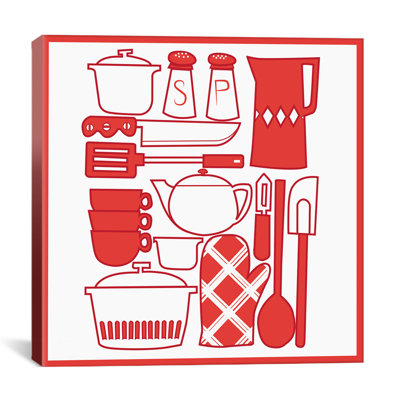 «Kitchenware Collage», impression sur toile