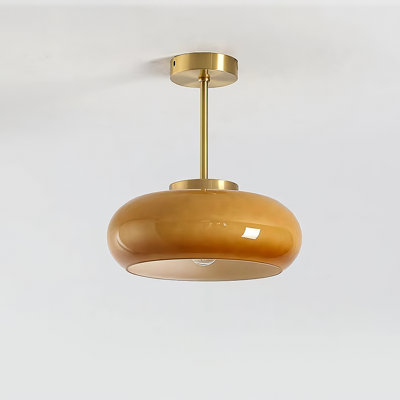 Fozie Glass Semi Flush Mount