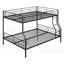 Lit double superposé double au-dessus de grand lit double sans sommier - robuste et spacieux-1902784618