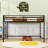 Twin Metal Loft Bed With Safety Guardrails And Slats