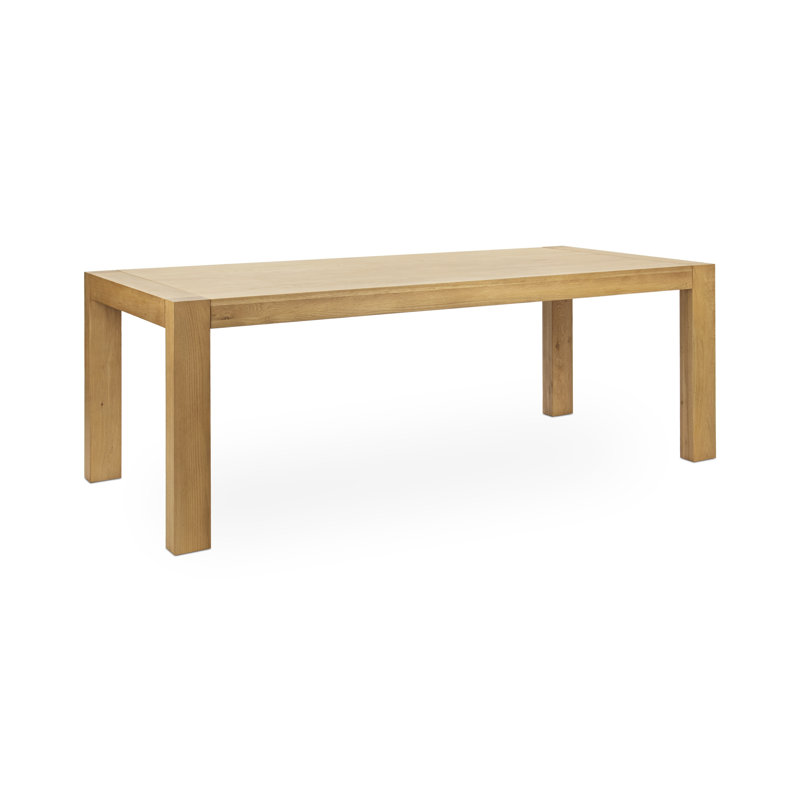 Table de salle à manger en bois massif Block, Naturel