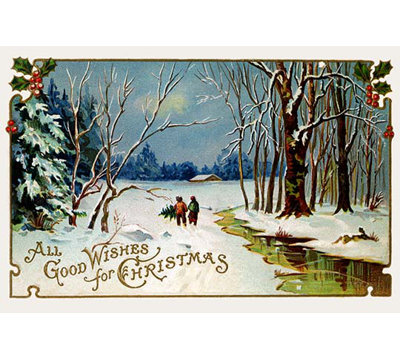 Tous les vœux de noël-impression d’art graphique